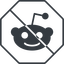 Thin, line, octagon, logo, brand, social, network, prohibited, link, brands, links, reddit icon