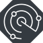 Thin, down, solid, octagon, horizontal, mirror, gps, place, radar, localisation, radar-thin, sonar icon