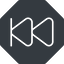 Thin, down, solid, octagon, video, play, forward, backward, mp3, player, fast, pause, forward-fast-thin icon