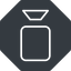 Thin, left, solid, octagon, youtube, video, camera, film, movie, videocamera, videocamera-thin icon