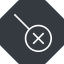 Thin, right, solid, octagon, cross, search, magnifying, glass, research, magnifying-glass, keywords, keyword, glass-cross, no-result, magnifying-glass-cross-thin, magnifying-glass-cross icon