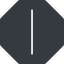 Thin, right, solid, octagon, minus, remove, sub, substract, collapse, minus-thin, -, less icon