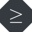 Thin, solid, octagon, horizontal, mirror, symbol, less, math, mathematics, greater, than, greater-than, less-than, greater-than-equal, less-than-equal, comparison, inequality, mathematical, smaller, bigger, less-than-equal-thin, equal, maths icon
