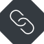 Thin, solid, octagon, horizontal, mirror, hypertext, link, url, href, chain, link-thin icon