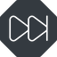 Thin, up, solid, octagon, video, play, forward, backward, mp3, player, fast, pause, forward-fast-thin icon