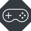 Thin, up, solid, octagon, game, gaming, games, gamepad, pad, joystick, gamepad-thin icon