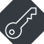 Thin, up, solid, octagon, unlocked, unlock, locked, lock, key, access, security, key-alt-thin icon