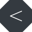 Thin, solid, octagon, symbol, less, math, mathematics, greater, than, greater-than, less-than, comparison, inequality, mathematical, smaller, bigger, less-than-thin, maths icon