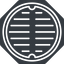 Thin, up, solid, octagon, manhole, sewer, sewer-manhole, metal, cover, manhole-thin icon