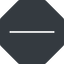Thin, up, solid, octagon, minus, remove, sub, substract, collapse, minus-thin, -, less icon