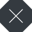 Thin, solid, octagon, times, cross, error, not, remove, no, delete, times-thin, close, cancel, x, math, mathematics, mathematical, maths icon