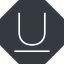 Thin, solid, octagon, text, type, editor, font, typography, font-style, underline, underlined, underline-thin icon