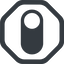 Line, right, wide, solid, octagon, setting, apple, on, off, ios, switch, button, radio, switch-solid icon