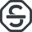 Line, wide, octagon, text, type, editor, font, typography, font-style, strikethrough, strike, strikethrough-solid icon