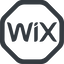 Line, wide, octagon, website, store, blog, ecommerce, hosting, domain, wix icon