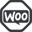 Line, wide, octagon, shopping, store, speech, wordpress, ecommerce, balloon, shipping, product, plugin, woocommerce, woo icon