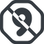 Line, down, wide, octagon, prohibited, number, font, digit, 6, six, six-wide, 9, nine icon