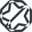 Line, left, normal, wide, solid, octagon, star, rate, rating, prohibited, star-wide, favorite icon