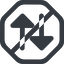 Line, right, wide, octagon, arrow, prohibited, update, change, switch, select, revert, double, double-arrow, change-solid icon