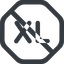Line, wide, octagon, extra, size, large, xl, prohibited, extra-large icon