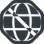 Line, wide, octagon, prohibited, globe, world, earth, www, globe-solid, web icon