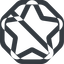 Line, up, normal, wide, solid, octagon, star, rate, rating, prohibited, star-wide, favorite icon