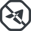 Line, wide, octagon, logo, brand, message, social, network, prohibited, messenger, phone, brands, paper, messaging, app, plane, airplane, aeroplane, telegram, submit, send icon