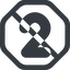 Line, wide, octagon, prohibited, number, font, digit, two, two-wide, 2 icon
