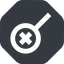 Down, wide, solid, octagon, cross, search, magnifying, glass, research, magnifying-glass, keywords, keyword, glass-cross, no-result, magnifying-glass-cross, magnifying-glass-cross-wide icon