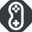 Left, wide, solid, octagon, horizontal, mirror, game, gaming, games, gamepad, pad, joystick, gamepad-wide icon