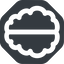 Left, wide, solid, octagon, human, idea, brain, intelligence, brain-wide, synapse, neuron, memory icon