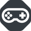 Up, wide, solid, octagon, horizontal, mirror, game, gaming, games, gamepad, pad, joystick, gamepad-wide icon