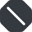 Up, wide, solid, octagon, horizontal, mirror, slash, division, slant, obelus, anti-slash, slash-wide icon
