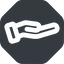 Up, wide, solid, octagon, healthcare, help, care, gift, hand, giving, giving-hand, love, give, giving-hand-wide icon