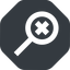 Up, wide, solid, octagon, cross, search, magnifying, glass, research, magnifying-glass, keywords, keyword, glass-cross, no-result, magnifying-glass-cross, magnifying-glass-cross-wide icon