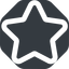 Up, normal, wide, solid, octagon, star, rate, rating, star-wide, favorite icon