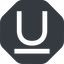 Wide, solid, octagon, text, type, editor, font, typography, font-style, underline, underlined, underline-wide icon