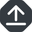 Up, wide, solid, octagon, upload, uploaded, uploading, upload-wide icon
