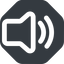 Up, wide, solid, octagon, speaker, volume, mute, unmute, music, sound, loudspeaker, volume-2-wide icon