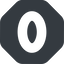 Normal, wide, solid, octagon, number, font, digit, zero, nul, zero-wide icon