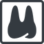 Line, down, normal, solid, square, horizontal, mirror, cog, medical, health, care, medic, clinical, tooth, molar, dental, dentist, stomatology, teeth, tooth-solid icon