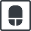 Line, down, normal, square, computer, keyboard, mouse, pointer, computer-mouse, computer-mouse-solid icon