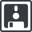 Line, down, normal, square, floppy, disk, backup icon