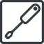 Line, down, normal, square, tool, mechanics, mechanical, repair, screwdriver, screw icon
