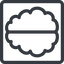 Line, left, normal, square, human, idea, brain, intelligence, synapse, neuron, memory icon