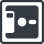 Line, left, normal, square, floppy, disk, backup icon