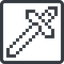 Line, left, normal, square, minecraft, sword, pixelart, pixel, minecraft-sword, mojang icon
