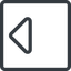 Line, up, left, normal, square, order, sort, sort-up icon