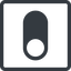 Line, left, normal, solid, square, setting, apple, on, off, ios, switch, button, radio, switch-solid icon