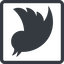 Line, right, normal, square, logo, brand, horizontal, mirror, social, twitter, bird, twit, twitter-solid icon